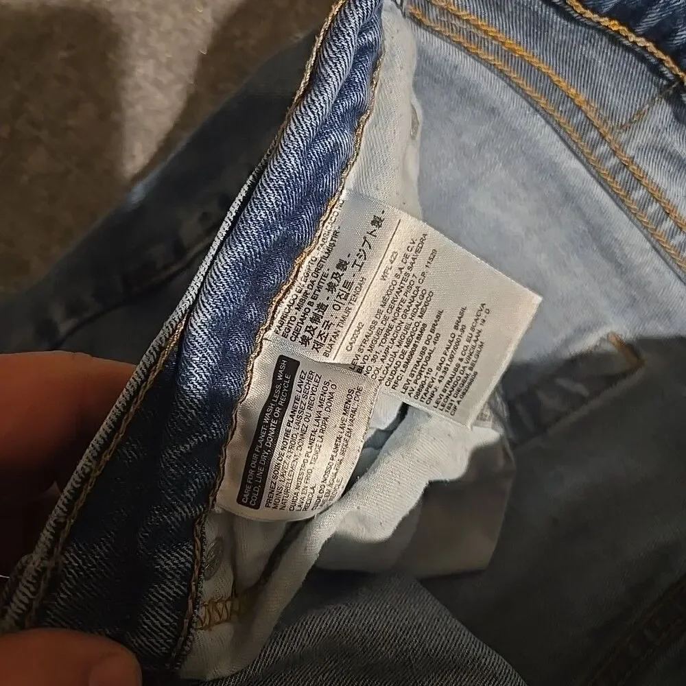 Levi’s 505 Denim Jeans Mens 34x30 (Fits 32x29) Blue Classic 5 Pocket Straight
